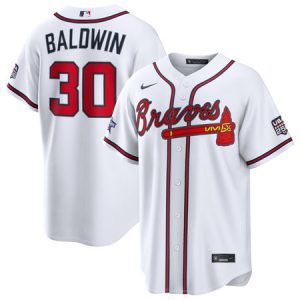 Youth Atlanta Braves #30 Drake Baldwin Nike White 2026 All-Star Game Replica Jersey