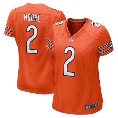 9171e6984a2376cc16f07e9e72c1f0bc.jpeg Women's Chicago Bears #2 D.J. Moore Orange Vapor Untouchable Stitched Football Jersey