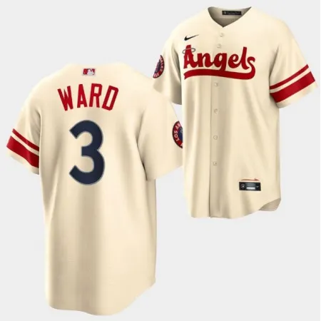 Men's Los Angeles Angels #3 Taylor Ward 2022 Cream City Connect Cool Base Stitched Jersey 6P9L