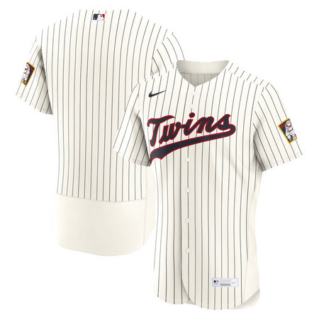 Men's Minnesota Twins Nike Cream 2026 Field of Dreams Authentic Jersey