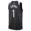 Unisex Portland Trail Blazers #1 Anfernee Simons Black 2024/25 Swingman City Edition Player Jersey