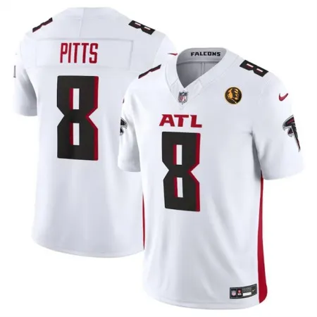94d95af6a35653bb94d8467b7cba3d54.webp Men's Atlanta Falcons #8 Kyle Pitts White 2023 F.U.S.E. With John Madden Patch Vapor Limited Stitched Football Jersey