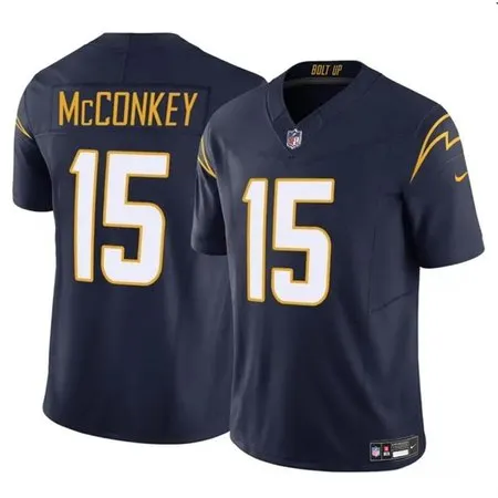 9513c07edf1d87a4aa62c698e4802c41.webp Men's Los Angeles Chargers #15 Ladd McConkey Navy 2024 Draft F.U.S.E. Vapor Limited Stitched Football Jersey