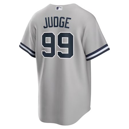 Men's New York Yankees #99 Aaron Judge  Gray Big & Tall Road Replica Player Jersey