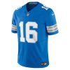 Men's Detroit Lions #16 Jared Goff Blue Vapor F.U.S.E. Limited Jersey