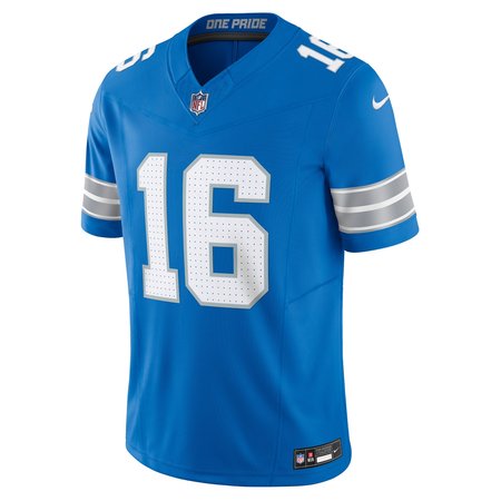Men's Detroit Lions #16 Jared Goff Blue Vapor F.U.S.E. Limited Jersey