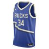 9ba6b9e7d34a0ceb0e6fc439ee3cf021.jpeg Unisex Milwaukee Bucks Giannis Antetokounmpo Royal 2024/25 Swingman Player Jersey - City Edition