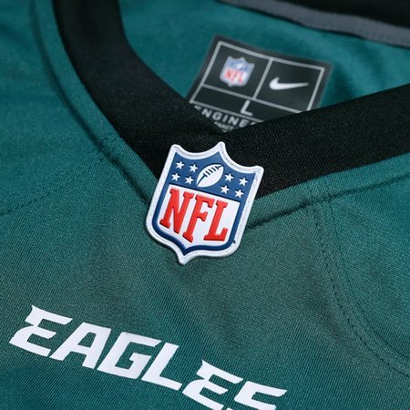Men's Philadelphia Eagles #1 Jalen Hurts Midnight Green Super Bowl LIX Game Player Jersey