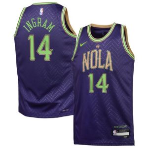 a0fffd87a499eef13875287eb6100631.jpeg Youth New Orleans Pelicans #14 Brandon Ingram Purple 2024/25 Swingman City Edition Player Jersey