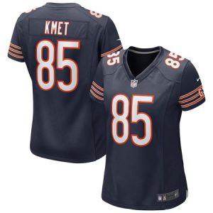 Women's Chicago Bears #85 Cole Kmet Navy Game Jersey
