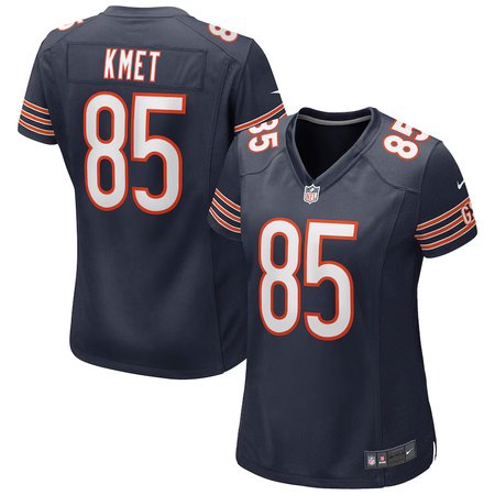 a10570b4a8adfa8cae81ea0b0d25cd93.jpeg Women's Chicago Bears #85 Cole Kmet Navy Game Jersey