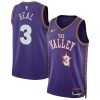 Unisex Phoenix Suns #3 Bradley Beal Purple 2024/25 Swingman City Edition Player Jersey
