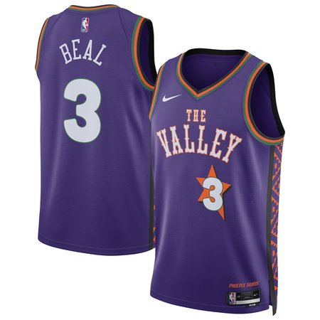 Unisex Phoenix Suns #3 Bradley Beal Purple 2024/25 Swingman City Edition Player Jersey