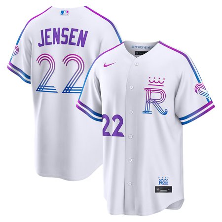 Youth Kansas City Royals #22 Carter Jensen Nike White 2026 City Connect Stadium Jersey KCN0