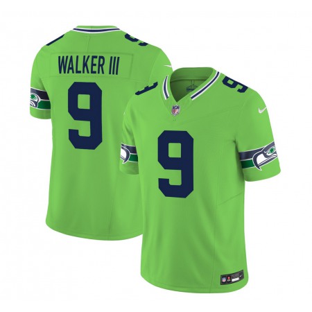 a1d112f4075b894fb64204fe1e1b4561.jpeg Men's Seattle Seahawks #9 Kenneth Walker III 2023 F.U.S.E. Green Limited Stitched Football Jersey