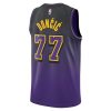 Unisex Los Angeles Lakers #77 Luka Doncic Purple Swingman City Edition Jersey