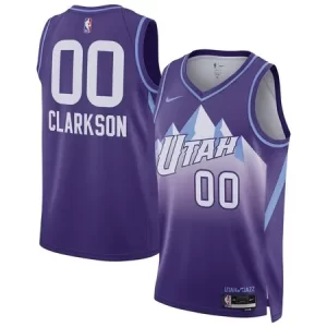 Unisex Utah Jazz #00 Jordan Clarkson Purple 2024/25 Swingman City Edition Player Jersey