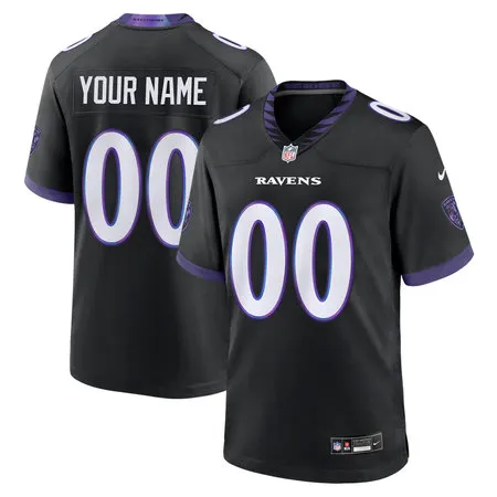 a3caf28e2c113feb63cbf3c733cb2843.webp Men's Baltimore Ravens Nike Black Alternate Game Custom Jersey