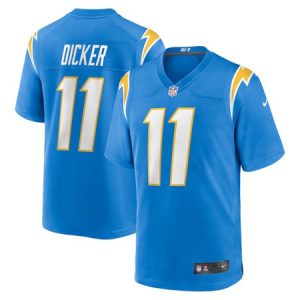 a67fe2bf7de3281678d33d448bc980e2.jpeg Men's Los Angeles Chargers #11 Cameron Dicker Powder Blue Game Jersey