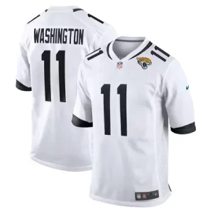 Men's Jacksonville Jaguars #11 Parker Washington White Team Game Jersey