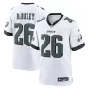 Saquon Barkley Philadelphia Eagles Nike White Game Jersey - White/Black/Green/Kelly Green