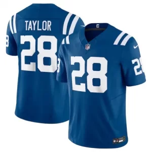 ac89872449596b1929f71882ce247e85.webp Men's Indianapolis Colts #28 Jonathan Taylor Blue 2023 F.U.S.E Vapor Untouchable Stitched Football Jersey