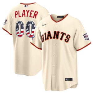 Youth San Francisco Giants Nike Cream 2026 All-Star Edition Stars & Stripes Stadium Custom Jersey