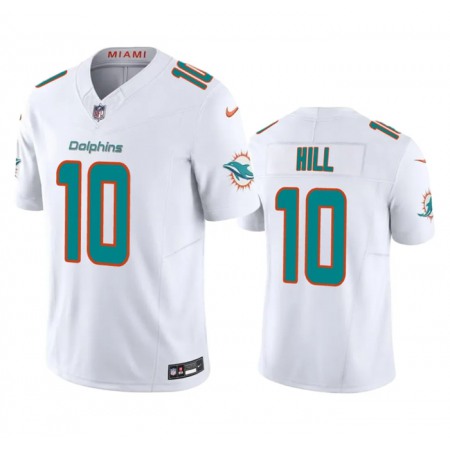 af17c17c05da62f61d337219f4466f74.jpeg Men's Miami Dolphins #10 Tyreek Hill White 2023 F.U.S.E Vapor Limited Stitched Football Jersey