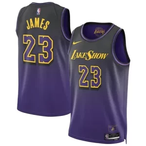 Unisex Los Angeles Lakers #23 LeBron James Purple 2024/25 Swingman City Edition Player Jersey