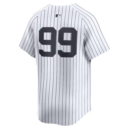 Men's New York Yankees #99 Aaron Judge  White Home Limited Player Jersey