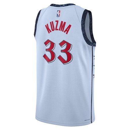 b2b1701fc265ab84b3aa3ef8c3a60bd8.jpeg Unisex Washington Wizards #33 Kyle Kuzma Powder Blue 2024/25 Swingman City Edition Player Jersey