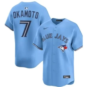 Youth Toronto Blue Jays #7 Kazuma Okamoto Nike Blue Home Replica Jersey