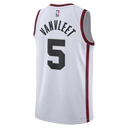Unisex Houston Rockets #5 Fred VanVleet White 2024/25 City Edition Swingman Player Jersey