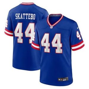 Men's New York Giants #44 Cam Skattebo Royal Game Player Jersey