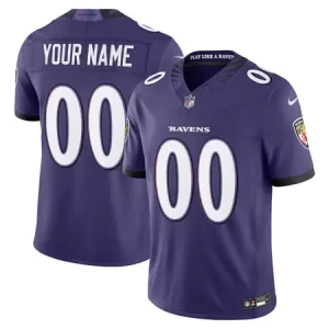 Men's Baltimore Ravens Nike Purple Vapor F.U.S.E. Sewn Down Limited Custom Jersey