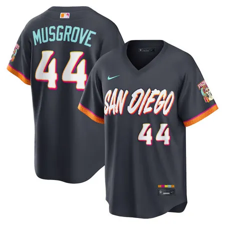 Youth San Diego Padres #44 Joe Musgrove Nike Obsidian 2026 City Connect Stadium Jersey BVYH