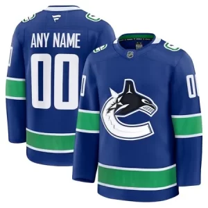 Men's Vancouver Canucks  Blue Home Premium Custom Jersey