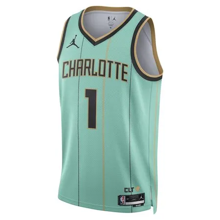 Unisex Charlotte Hornets #1 LaMelo Ball Mint 2024/25 Swingman City Edition Player Jersey