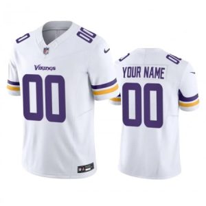 Men's Minnesota Vikings Active Player Custom White 2023 F.U.S.E.  Vapor Untouchable Stitched Jersey