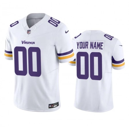 Men's Minnesota Vikings Active Player Custom White 2023 F.U.S.E.  Vapor Untouchable Stitched Jersey