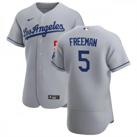 ba0a1c8f98e29558cdb6905d46ce3401.webp Men's Los Angeles Dodgers #5 Freddie Freeman Grey Flex Base Stitched Jersey 1LG3