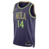 Unisex New Orleans Pelicans #14 Brandon Ingram Purple 2024/25 Swingman City Edition Player Jersey