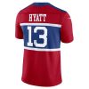 Men's New York Giants #13 Jalin Hyatt Century Red Alternate Vapor F.U.S.E. Limited Jersey