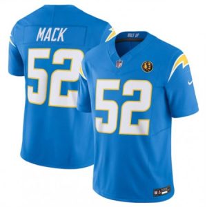 bb8d28e3f57c4fb1fa42f392640bd327.jpeg Men's Los Angeles Chargers #52 Khalil Mack Light Blue 2023 F.U.S.E. With John Madden Patch Vapor Limited Stitched Football Jersey