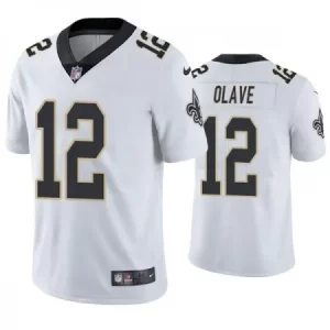 Men's New Orleans Saints #12 Chris Olave White Vapor Limited Stitched Jersey JGWE