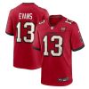 Men's Tampa Bay Buccaneers #13 Mike Evans Red 50th Anniversary Game Jersey