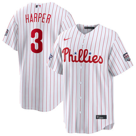 Men's Philadelphia Phillies #3 Bryce Harper Nike White 2026 All-Star Game Replica Jersey