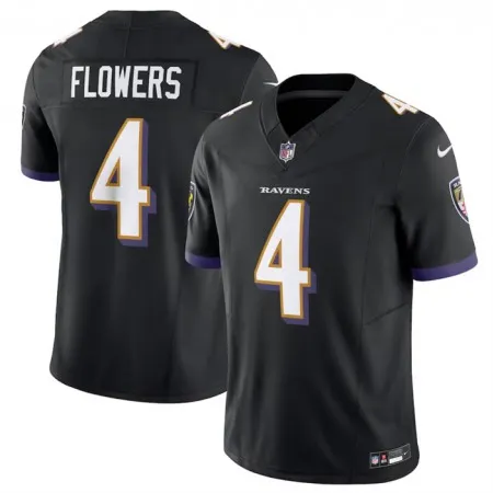 c062ad5c6ff2f5561164bb41608cd782.webp Men's Baltimore Ravens #4 Zay Flowers Black 2023 F.U.S.E. Vapor Limited Football Jersey