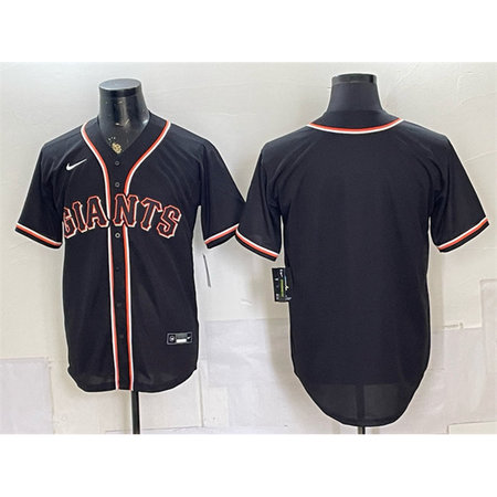 Men's San Francisco Giants 2026 Fashion Replica Black Out Jersey