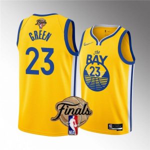 c11c72e406a3a096f10ef077bf3f0fa1.jpeg Youth Golden State Warriors #23 Draymond Green 2022 Yellow NBA Finals Stitched Jersey